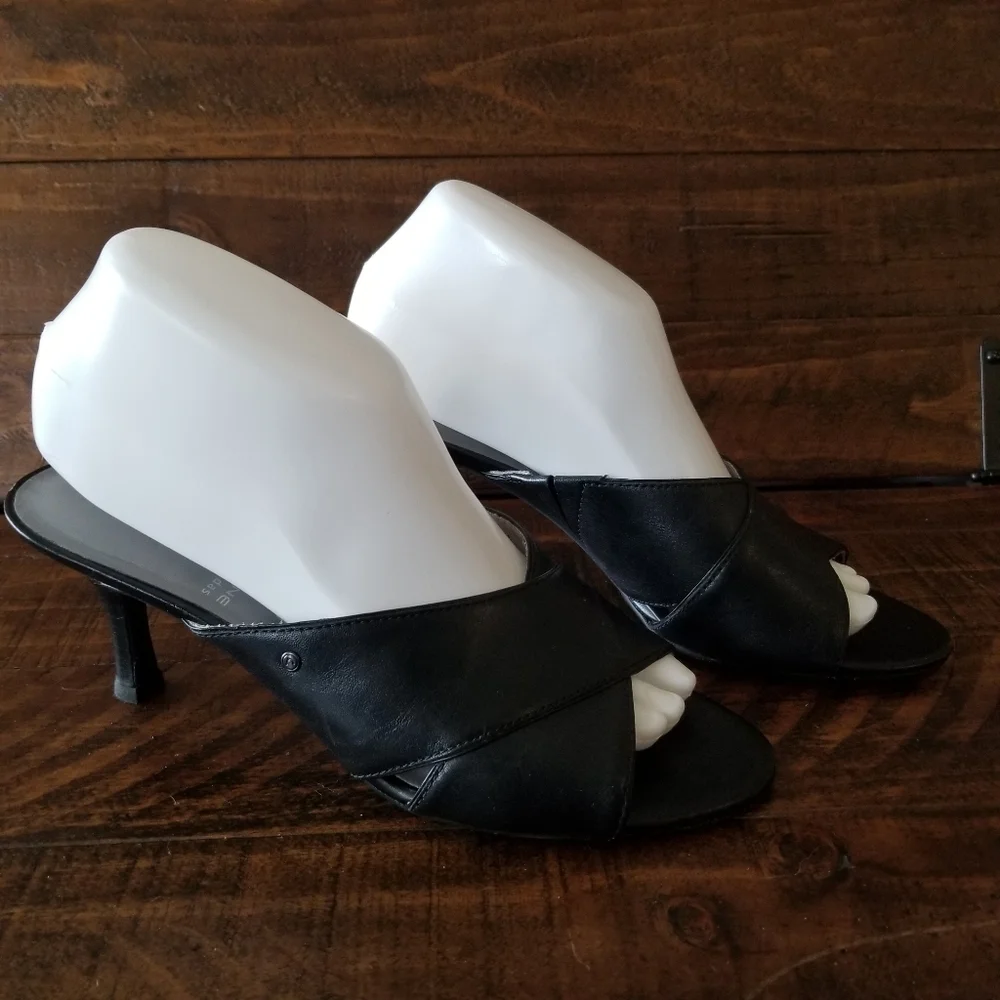 Rockport‎ Adiprene by Adidas Black Heels 8 Leather